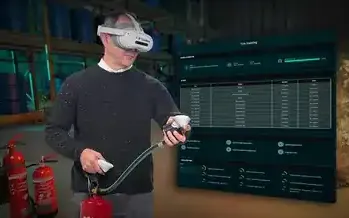 Deelnemer met VR-bril tijdens een BHV-training